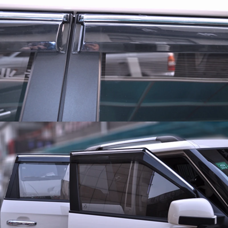 

For 2010 2013 kia Soul Window Visor Vent Shades Sun Rain Deflector Guard Awnings Auto Accessories