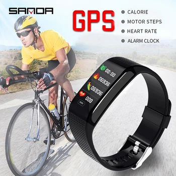 

SANDA Sports Watch Men Smart Watch Silicone Waterproof Heart Rate Monitor Fitness Tracker Bluetooth Smartwatch Women IOS Android