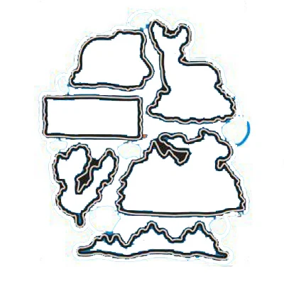 

Rustic retreat transparent clear stamp/coordinating die for DIY Scrapbooking/Card Making/Kids Christmas Fun Decoration Supplies