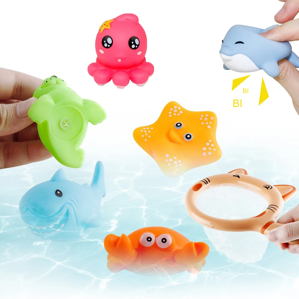 rubber fish bath toys