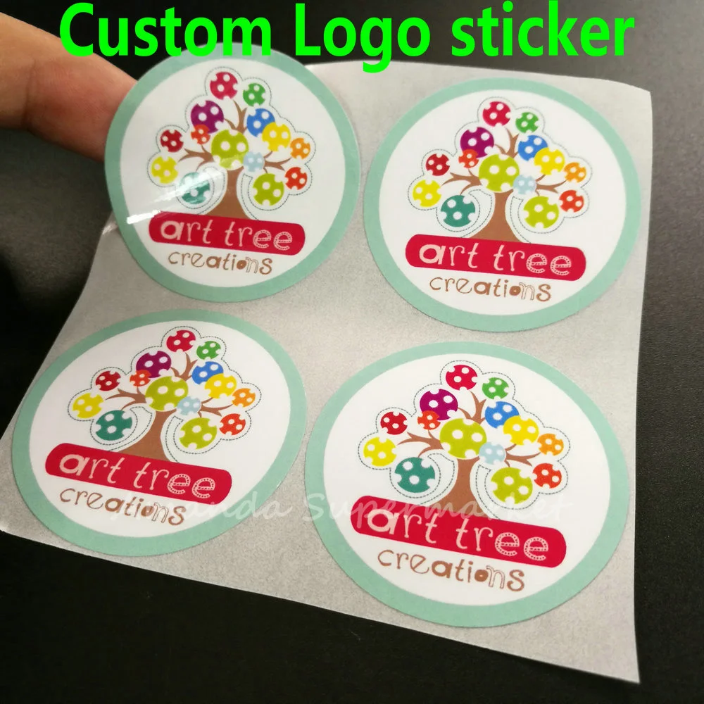 Custom Transparent Vinyl PVC Logo Label Sticker Waterproof Businesss Cards Bottle Sticker (Don`t ...