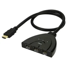 3 порта HDMI 1,3 1080 P переключатель сплиттер концентратор коробка кабель для HDTV DVD Поддержка высокоскоростной HDMI