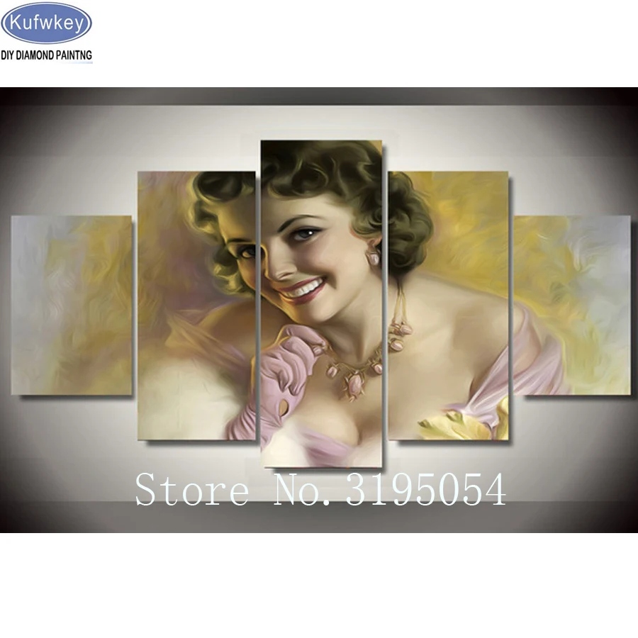 

Multi-picture Diamond Painting cross-stitch Sexy beauty diy Diamond Mosaic bead embroidery Rhinestones Pattern home Decoration