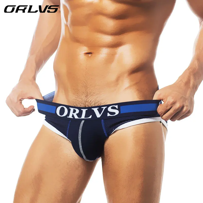 2018 New Orlvs 3pcs Lot Sexy Men Underwear Briefs Mesh