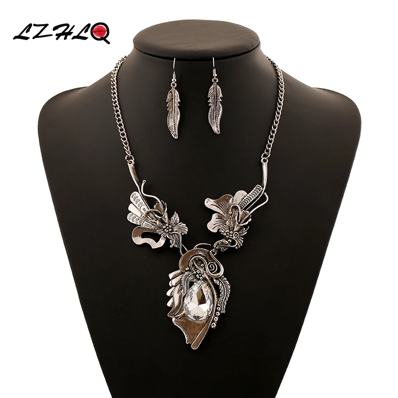 Купить lzhlq этнический винтажный цветочный букет чокер массивное ожерелье