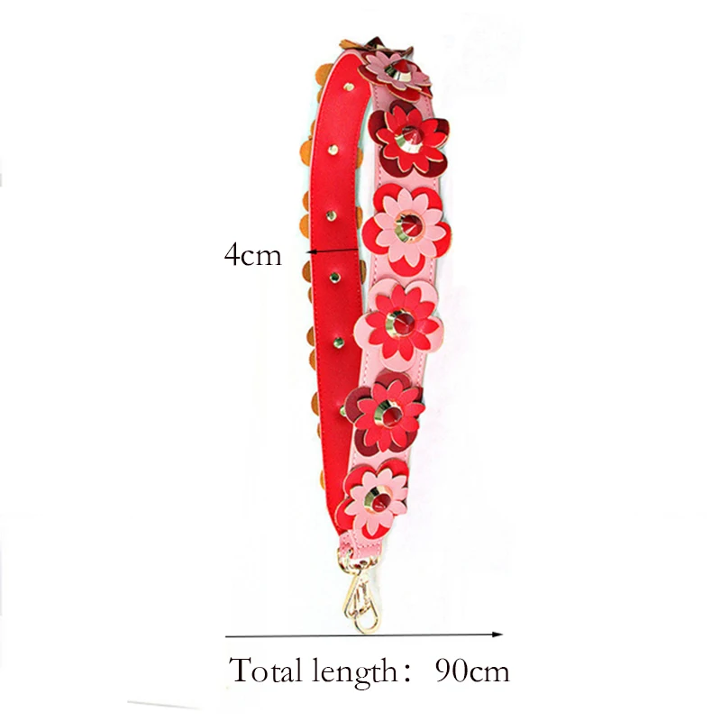 Высокое качество женские ручки Ремешок Красочные Заклепки натуральная 90 см кожа плечевой ремень аксессуары для сумки сумка