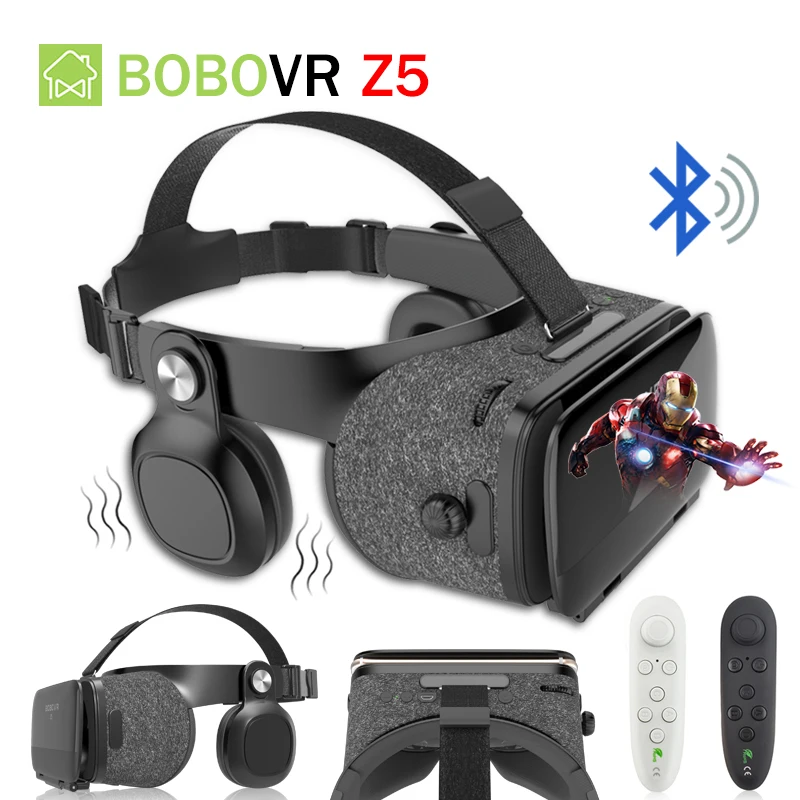 BOBOVR Z5 Headphones Bluetooth VR 3D Glasses 120 FOV Virtual Reality