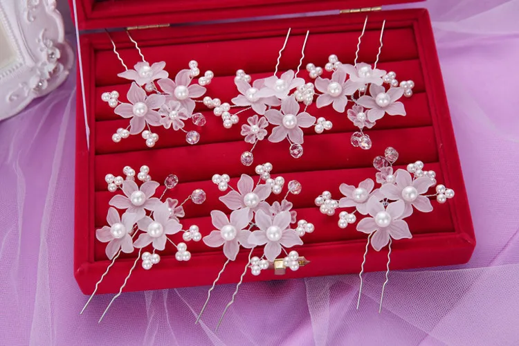 Handmade Contas de Cristal Cabelo de Noiva Flor de Strass Cabelo Jóias Prom Mantilha Headpieces Casamento Mulheres Meninas Acessórios Para o Cabelo (9)