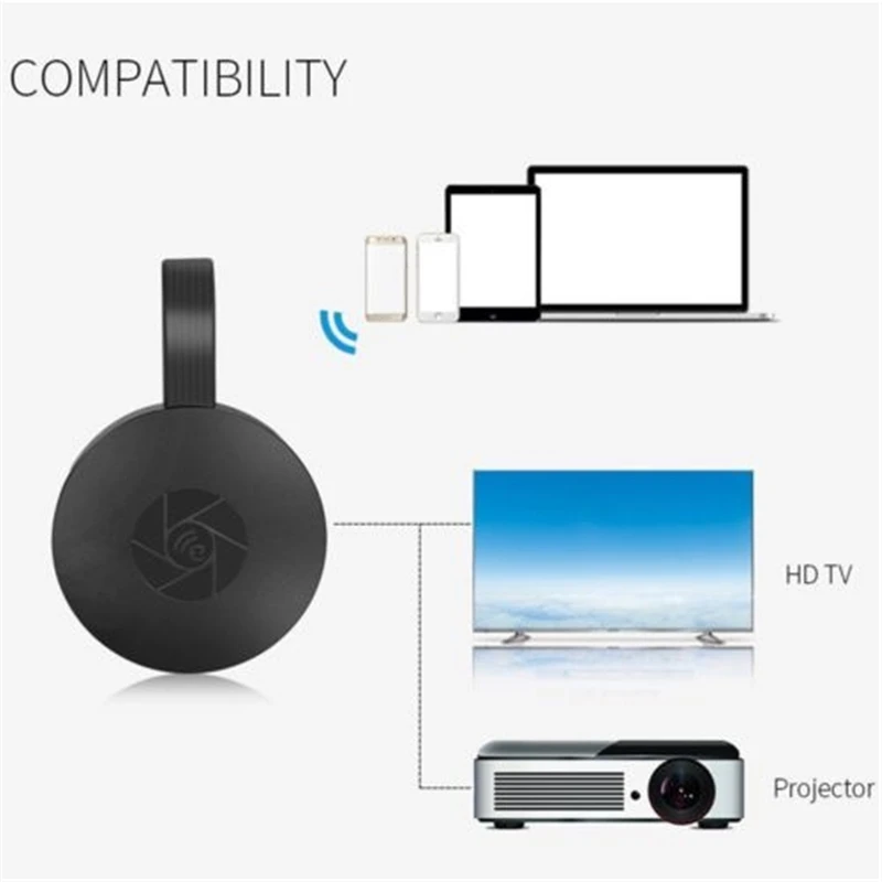 Saltado MiraScreen G2 TV Stick Dongle Anycast Crome Cast HDMI WiFi Display Receiver Miracast Google Chromecast 2 Mini PC Android
