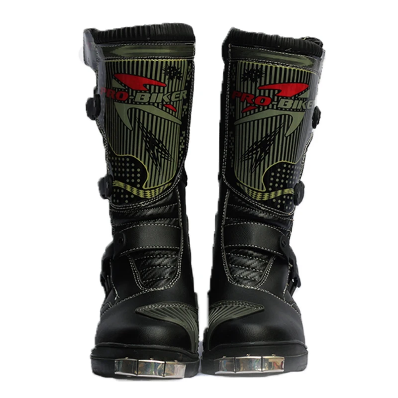 PRO-BIKER мотоциклетные ботинки мужские ботинки для мотокросса гоночные скоростные защитные ботинки искусственная кожа B1007
