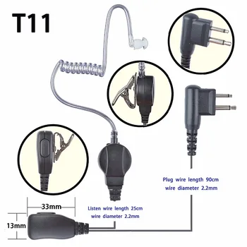 

Headset Earpiece Earphone PTT for Motorola CP200 CP200D CP200XLS PR400 CP040 CP140 CP160 CP180 EP450 Walkie Talkie