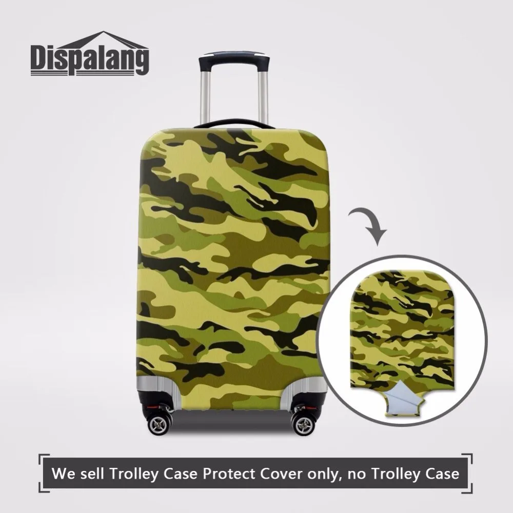 Dispalang Trendy Camouflage Pattern Antidust Travel Luggage Cover Waterproof Travel Suitcase