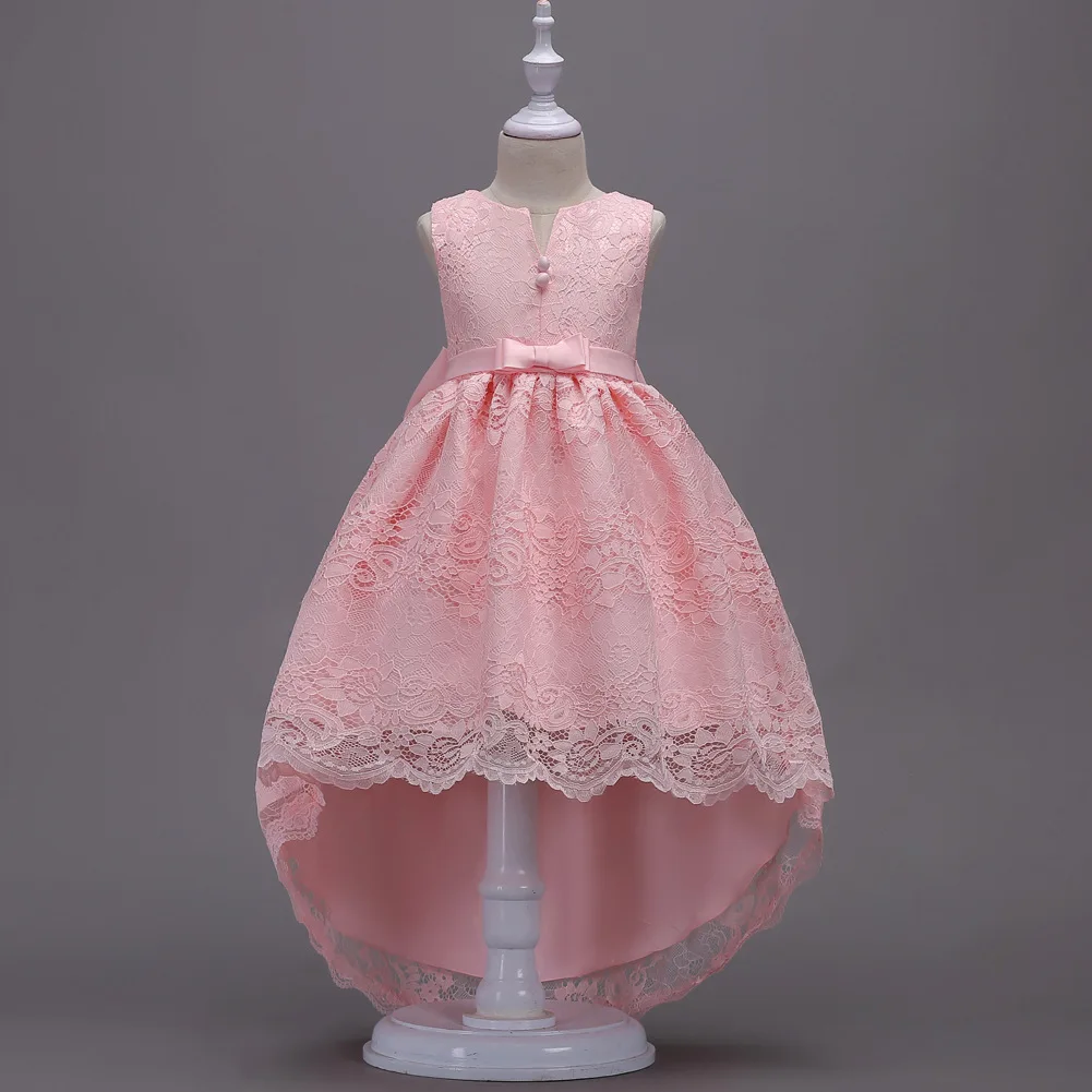 

Lovely Floor Length Tulle Lace Flower Girl Dresses 2019 Beaded Communion Dresses For Girls Kids Prom Dresses vestido daminha