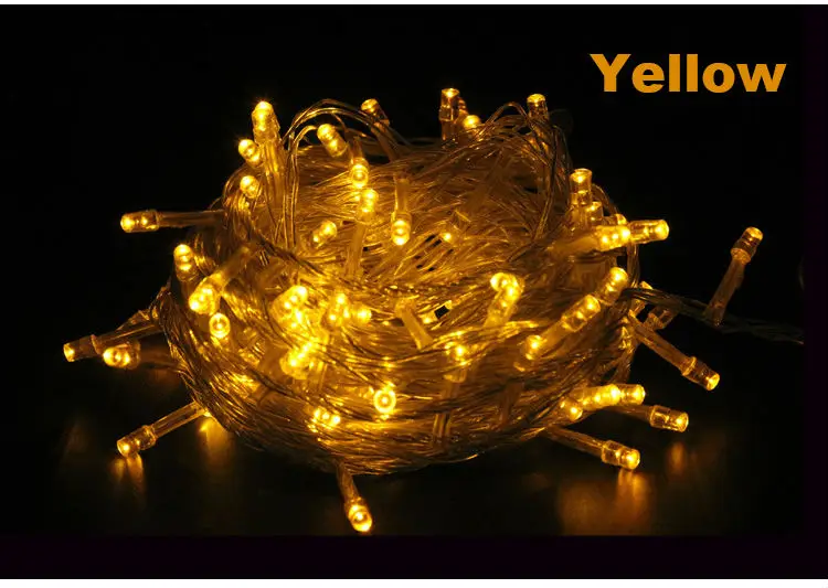 10M-100LED-220V-Yellow