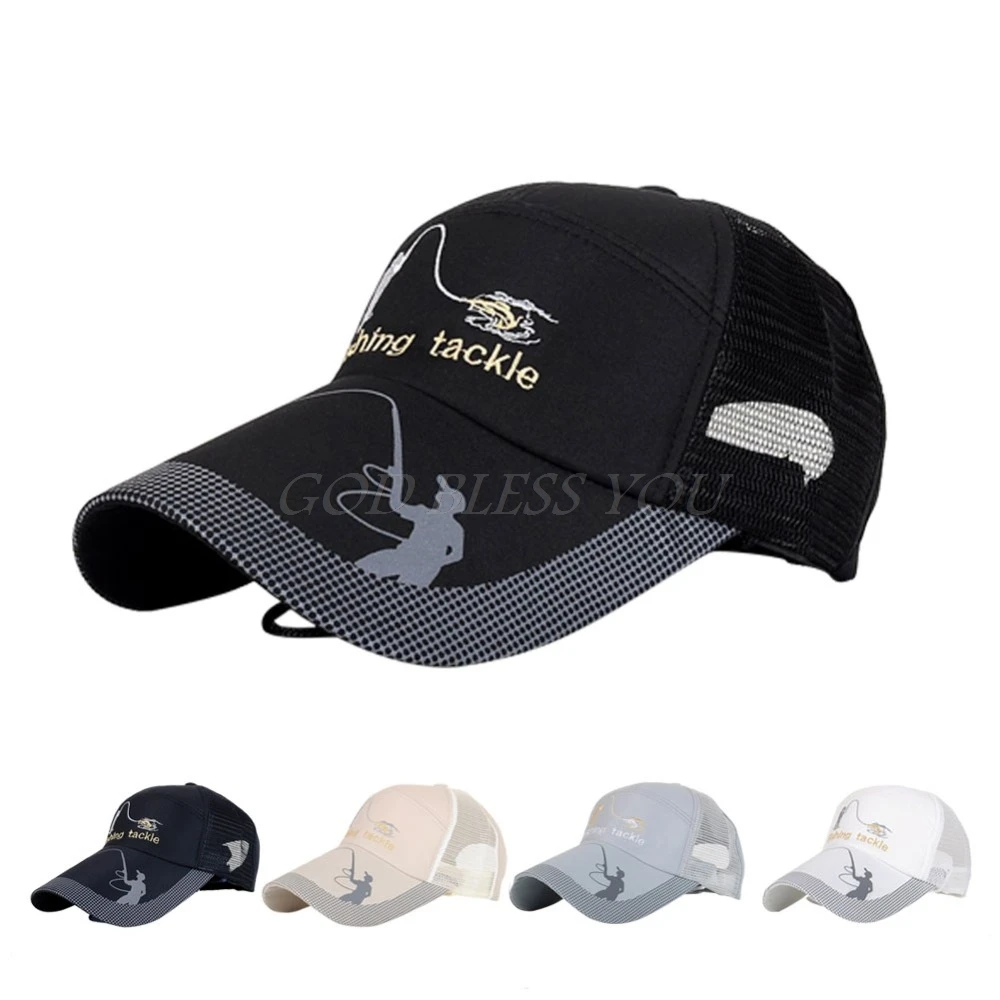 

Unisex Men Women Adjustable Fishing Cap Snapback Golf Sports Hat Sun Visor
