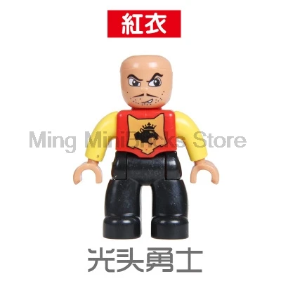 Блокировка серии Duplo фигурки животных пиратский лысый воин капитан медики