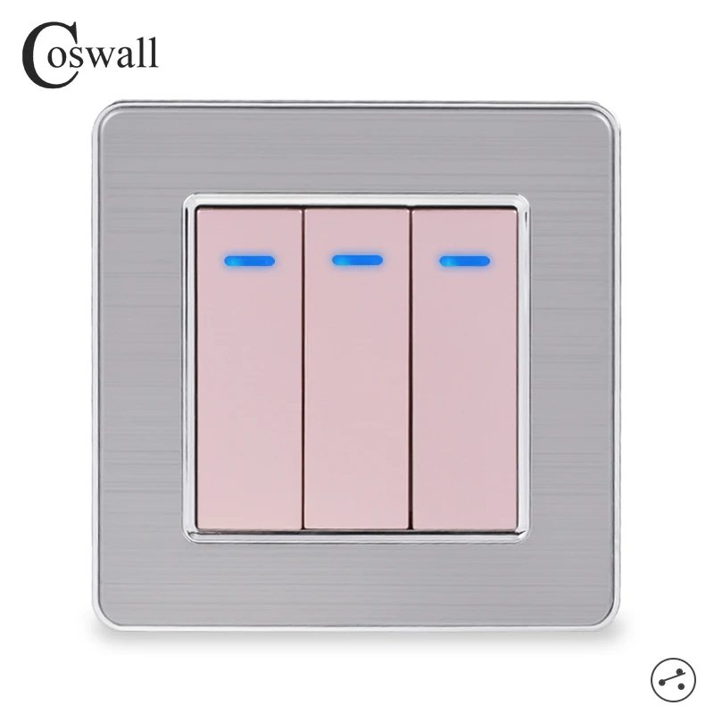 coswall 3 gang 2 way interruptor de 01