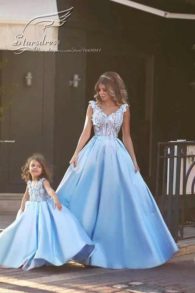 Новейший дизайн; Семейный комплект; свадебное платье для мамы и дочки; платья для мамы и дочки; вечерние платья принцессы