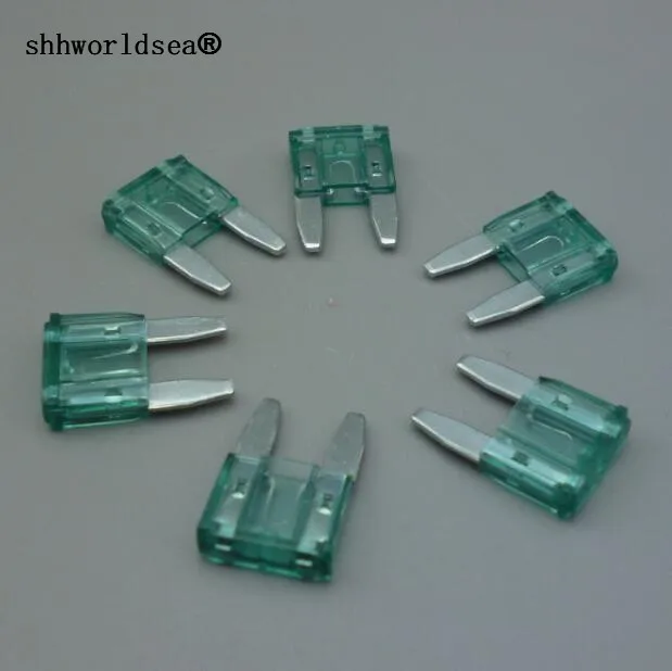 

shhworldsea 100pcs Standard Car Zinc Small Mini Blade Fuse 1A for Auto Truck
