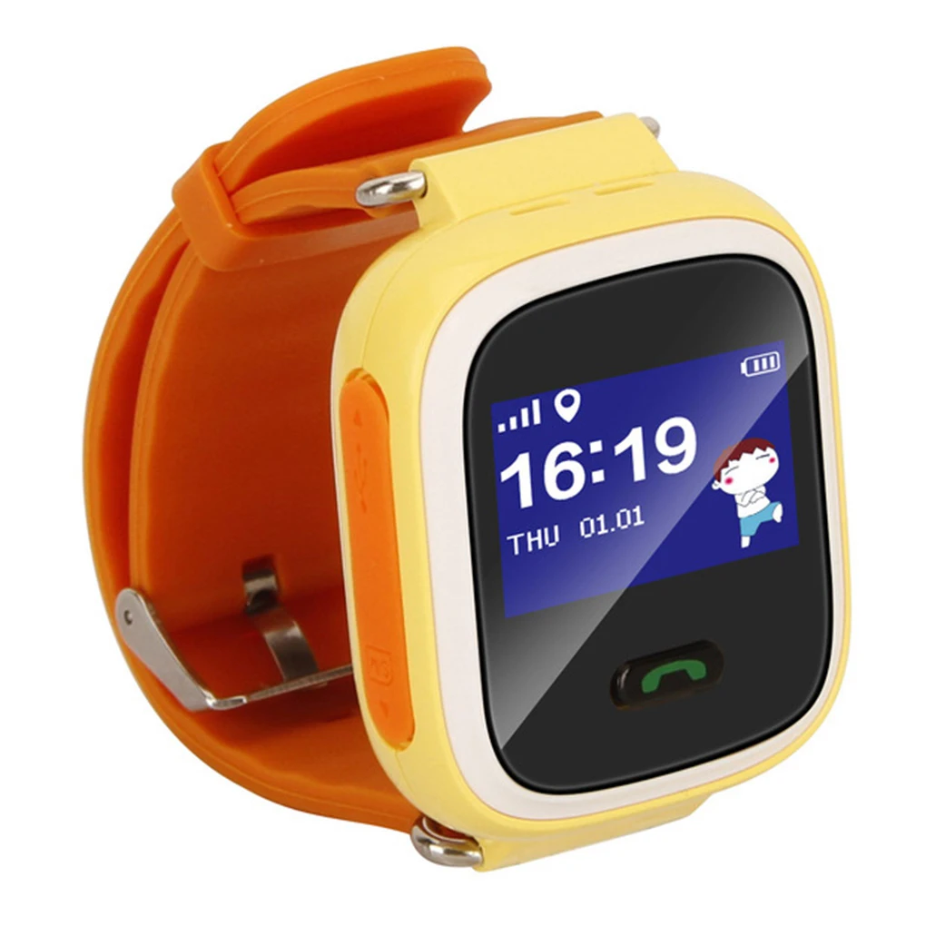 

2018 GPS Tracker Watch for Kids Safe GPS Watch Q60 0.96 inch LCD smart Wristwatch SOS Call Finder Locator Tracker Anti Lost