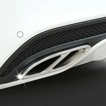 Couvercle de filtre à air d'échappement en acier inoxydable, 2 à 4 couvercles, accessoires de voiture pour Mercedes Benz GLC A B C EClass W205 coupé W213 W176 W246