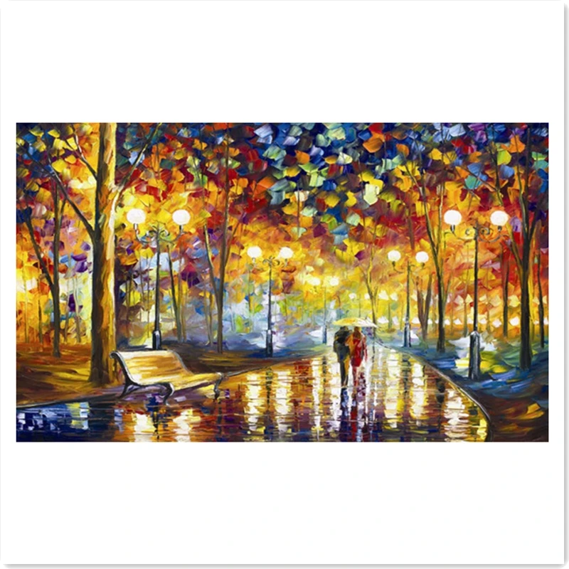 Street Lights Decoration Drill full rhinestone diamond Decor Painting