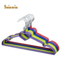 Sainwin 20 шт./лот 39 см в форме сердца пластиковые вешалки для влажной и сухой двойного назначения dip противоскользящая вешалка для дома вешалка для одежды