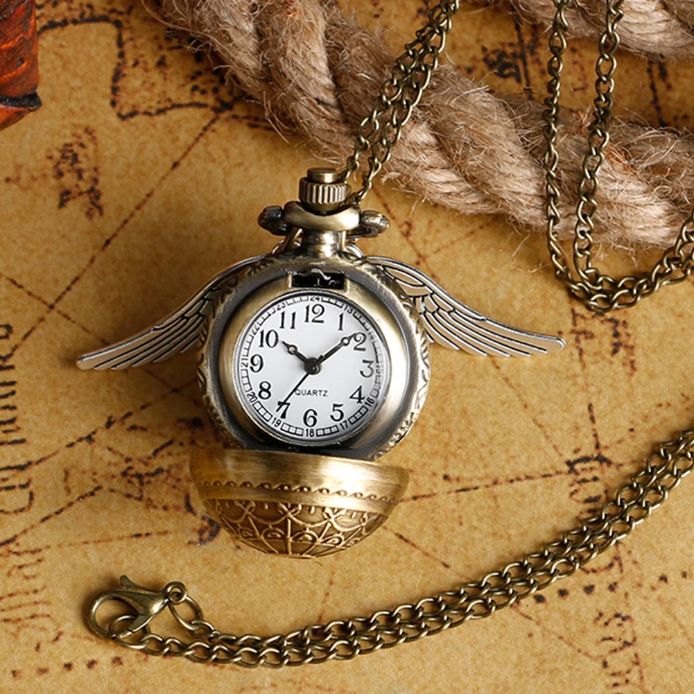 Pocket Watch Pendant Quartz Pocket Clock Harry Potter Theme Hogwarts Necklace Chain Clock Exquisite Pocket Watches Birthday Gift Pocket Watch Pendant Quartz Pocket Clock Harry Potter Theme Hogwarts Necklace Chain Clock Exquisite Pocket Watches Birthday Gift