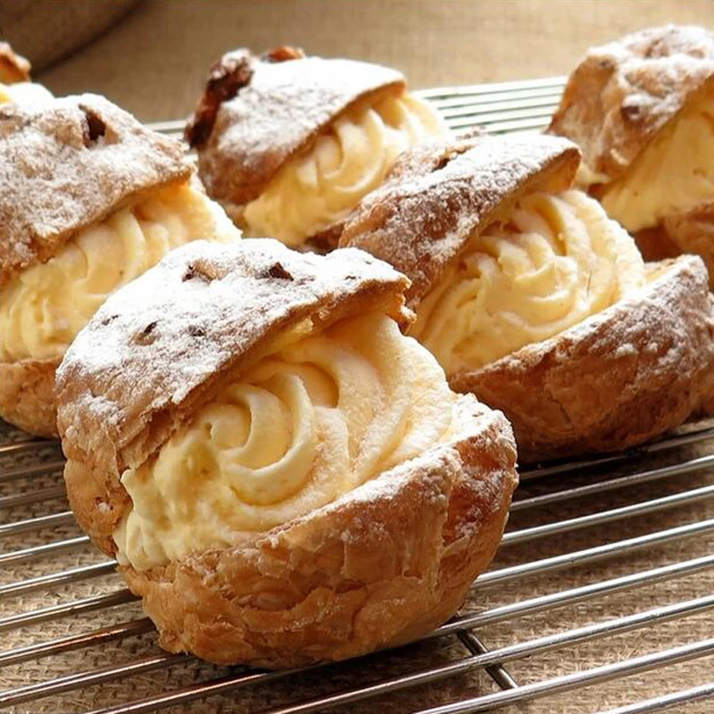 2pcs Lot Stainless Steel Puff Cream Piping Nozzle Pastry