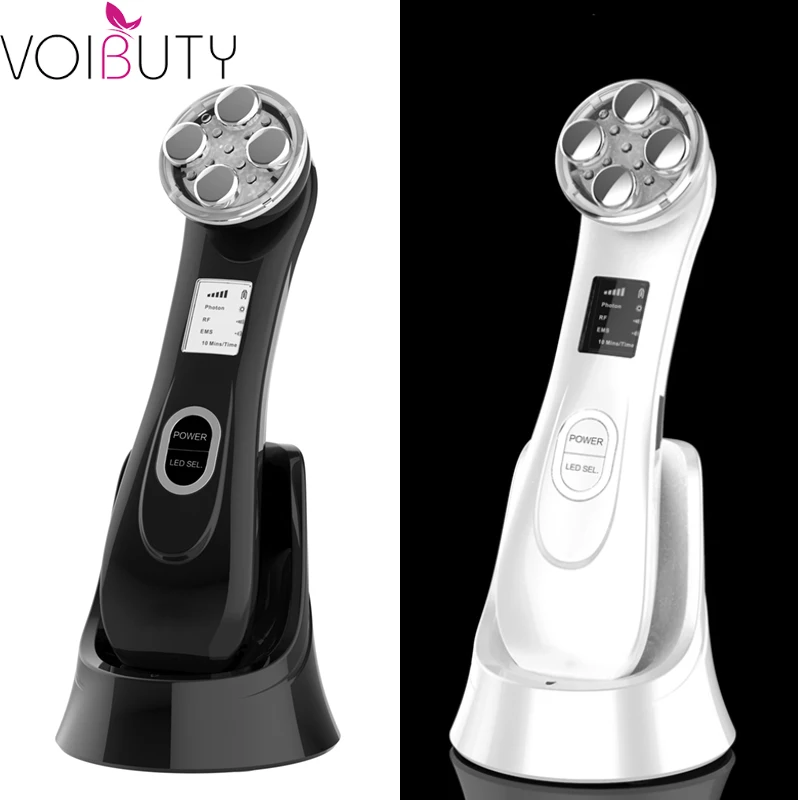 

Face Skin EMS Mesotherapy Electroporation RF Radio Frequency Facial LED Photon Skin Care Device Face Lift Tighten Beauty Machine
