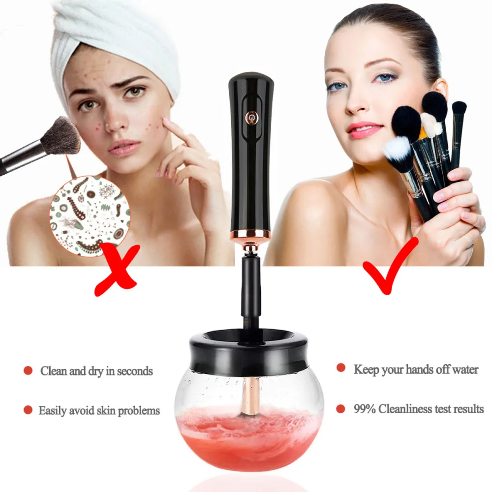 

2018 Pro Electric Makeup Brushes Cleaner & Dryer Set Make Up Brushes Washing Tool