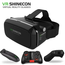 Original VR Shinecon Virtual Reality VR Box 3D VR Glasses Game BOX Google board For 4.0-6.0 Inch smartphone