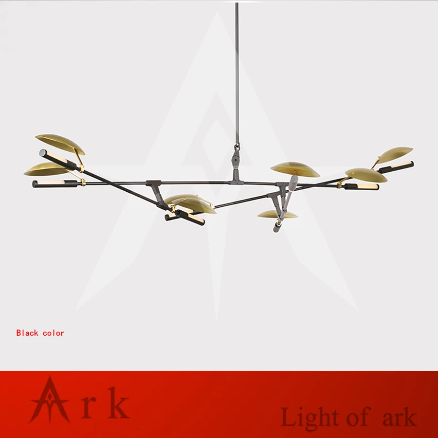 Современные регулируемые светодиодные люстры с 8 головками подвесной светильник