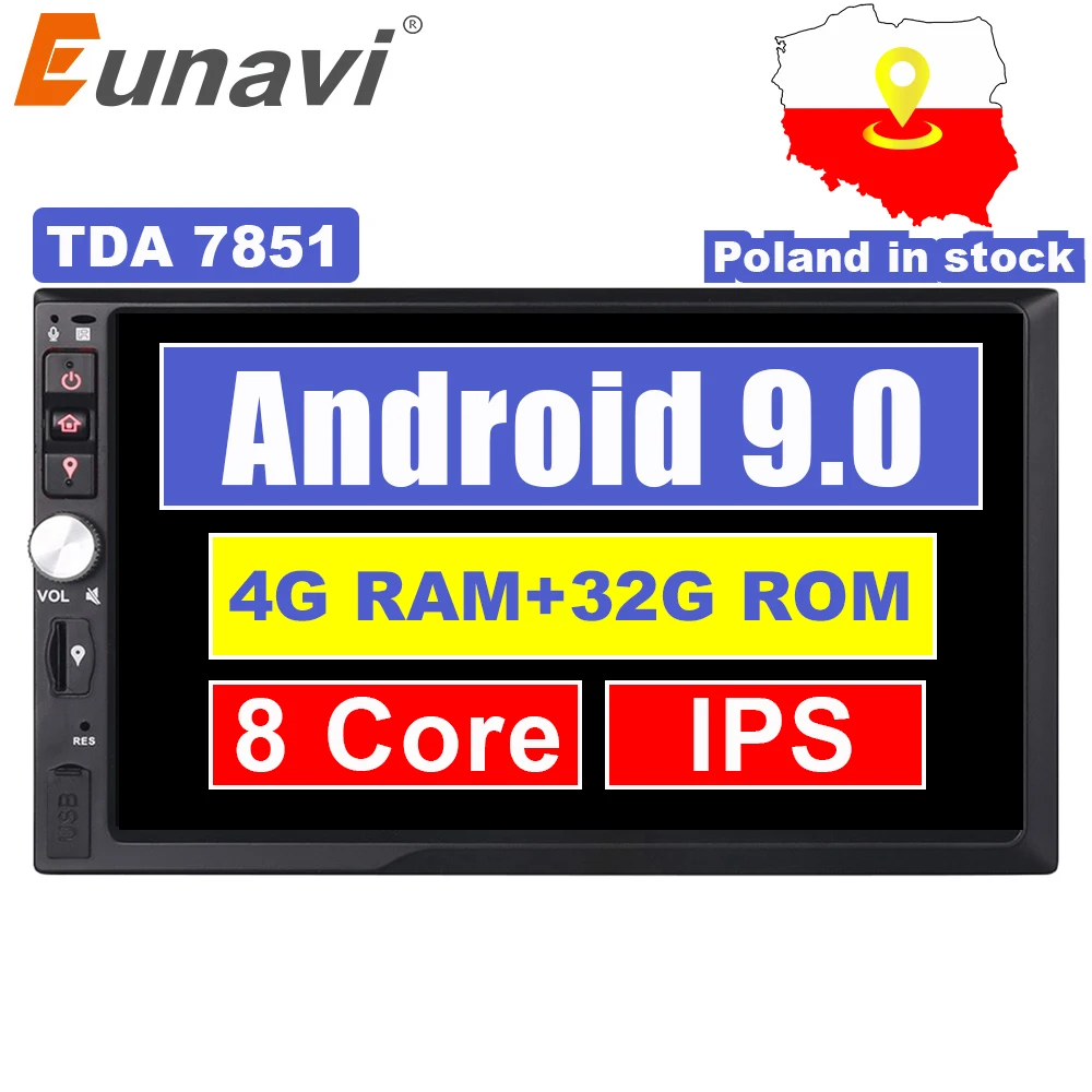 Eunavi 2 الدين 7 ''الثماني النواة العالمي الروبوت 9.0 4 GB RAM سيارة راديو ستيريو GPS والملاحة WiFi 1024*600 اللمس شاشة 2din سيارة PC Eunavi 2 الدين 7 ''الثماني النواة العالمي الروبوت 9.0 4 GB RAM سيارة راديو ستيريو GPS والملاحة WiFi 1024*600 اللمس شاشة 2din سيارة PC