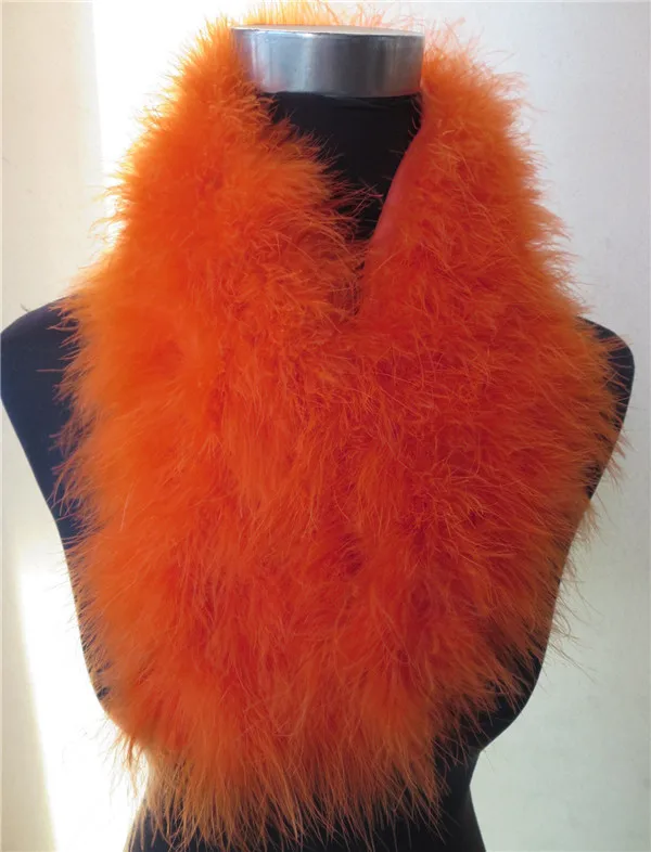 Женский меховой шарф из натурального меха страуса, осенне-зимние теплые шарфы, синий, зеленый, черный, 8 цветов, винтажные меховые шарфы S114