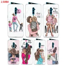 Funda de silicona para bebé mamá chica moda novedosa para OPPO Reno Z 10X Zoom F11 F9 F7 F5 A7 R9S R17 Realme 2 C2 3 Pro funda de móvil