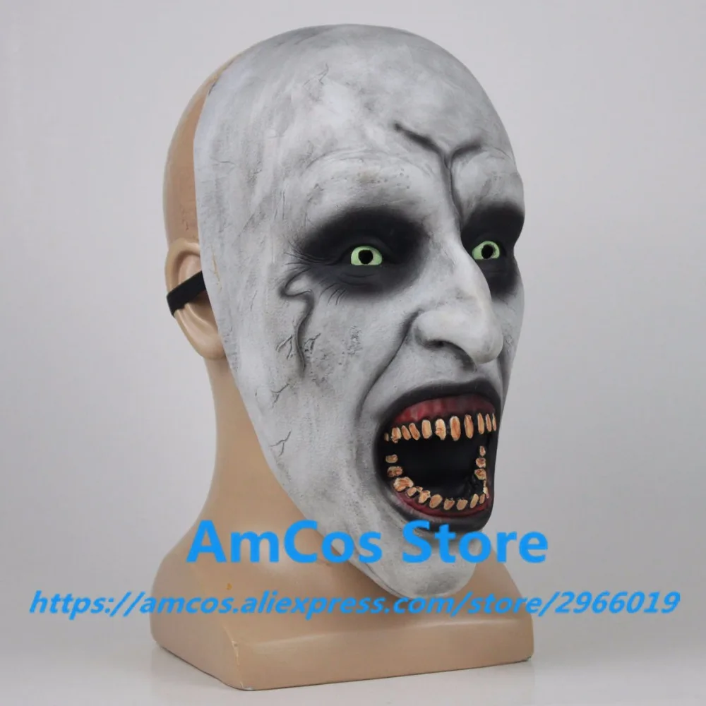 2018 The Nun Horror Mask Cosplay Valak Scary Half Face Latex Masks Helmet Halloween Party Props DropShipping2