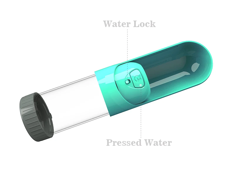 HE портативная бутылка для воды с активированным углем для собак и кошек, фильтр для домашних животных, уличные бутылки для питья, миска для путешествий, отстегивающаяся конструкция, питатель