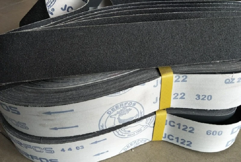New 5pcs Silicon carbide 1220*50MM Soft cloth belt Abrasive Sanding