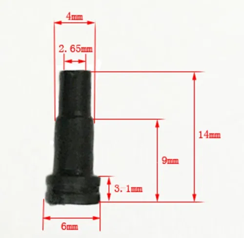 10 шт DIY 3,5 мм Хвостовая розетка для диаметром 4 мм серии 3,5 мм хвостовое отверстие защитная втулка для ремонта хвоста