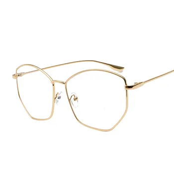 

2018 Polygonal Sunglasses Women Glasses Lady Luxury Metal Gradient Brand Designer Eyewear Oculos De Sol UV400