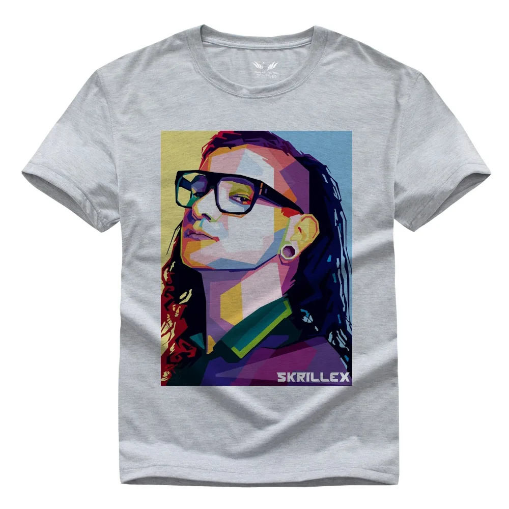 skrillex T shirt Rock Band Hip Hop Casual Men's T shirt ...