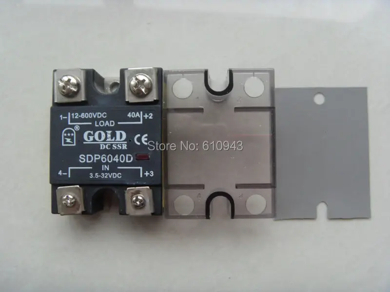 

SDP6060D 60A SSR,Load voltage:12-600VDC,Control votlage:3.5-32VDC or 3.5-32vdc Free Shipping