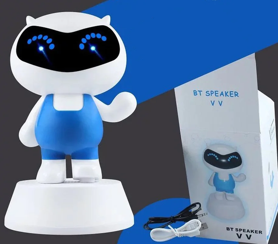

Small V doll Bluetooth speaker cartoon wireless Portable mobile phone computer card player audio gift subwoofer speaker boombox