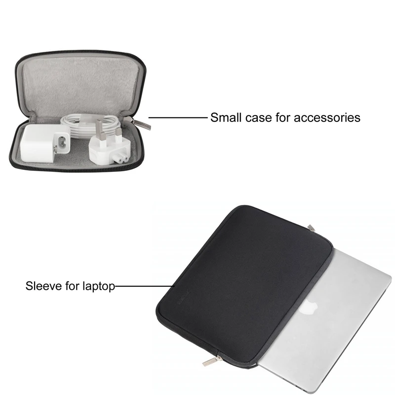 Mosiso-luva do Portátil para o Macbook Dell hp Asus Acer Lenovo 11 12 13.3 14 15 Bolsa para Mac Pro 13 15 Bolsas para Notebook - Imagem 4