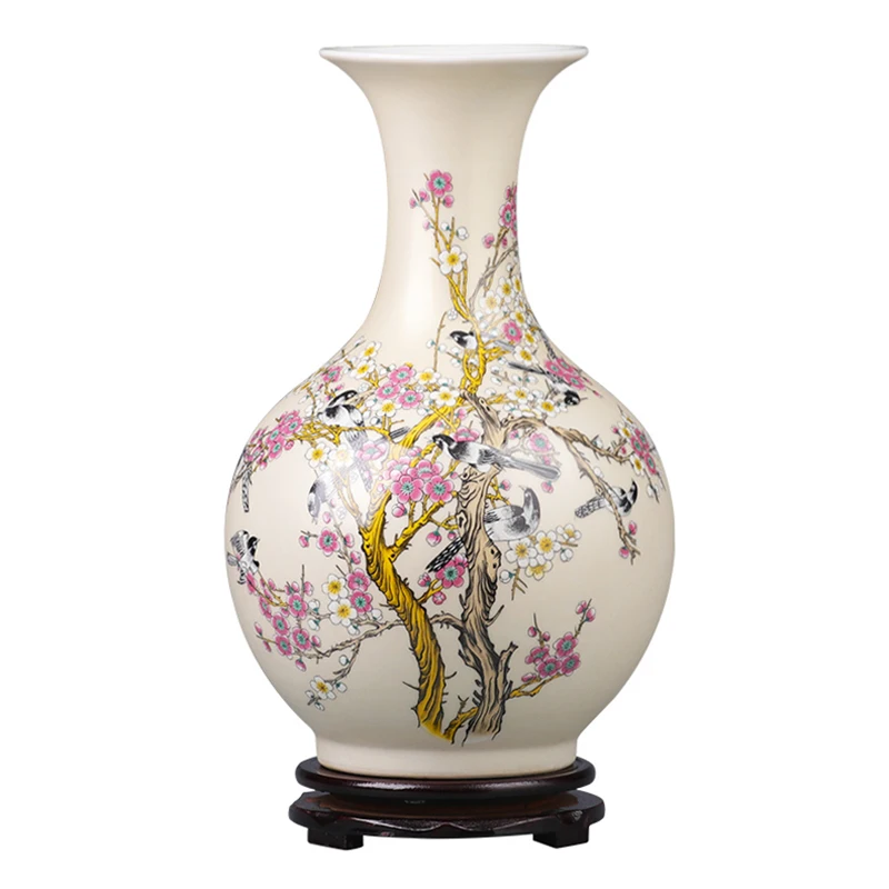 Керамическая ваза Jingdezhen композиция для цветов в гостиную новинка китайское