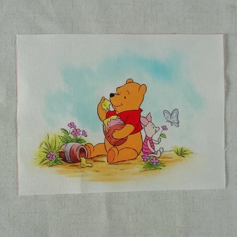 ZENGIA Bear DIY Ручная крашенная ткань холст позиционирование хлопок нашивки украшение