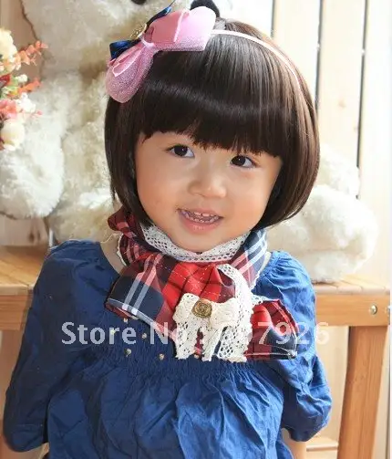 Latest Hotsale Baby Girl S Short Hair Wig Adjustable Korean Style