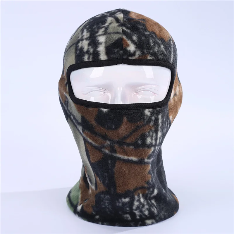 Мотоциклетные головные уборы для езды на велосипеде, флисовые зимние теплые мужские и женские шлем-шарф, полный Балаклава для нанесения маски на лицо, головной убор для мотокросса - Цвет: 08