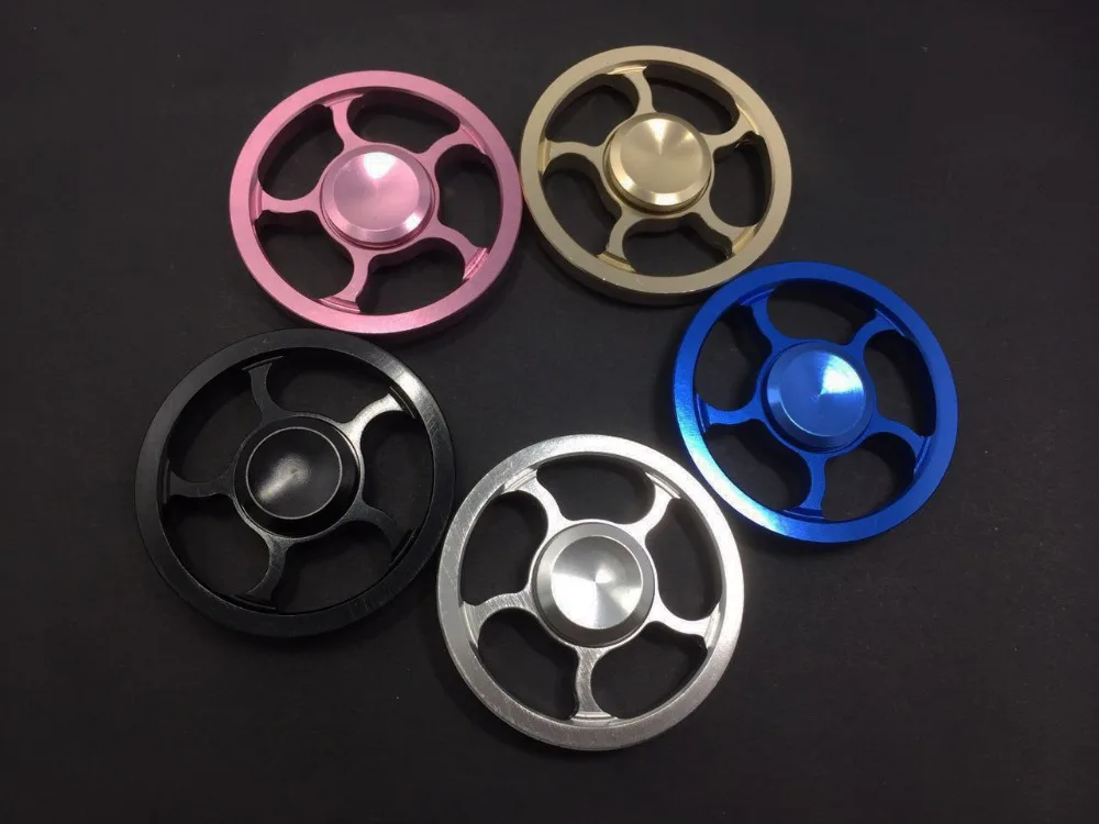 24 pcs Venda Quente Estresse Fidget Spinners Colorido Rodada Roda de Fogo EDC Fidget TDAH Mão Spinner Spinner Metal Presente Engraçado brinquedos